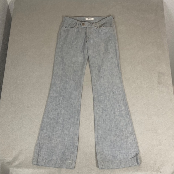 Kasil Heritage Pant Womens Size 27 By David Lim Blue Low Rise Bootcut Pants USA - Picture 4 of 6